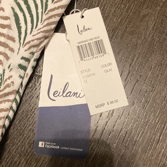 Leilani Marianas One Piece Swimsuit Size 12 NWT - Picture 3 of 5